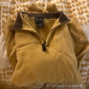 Yellow Jos. A. Bank 1/4 zip